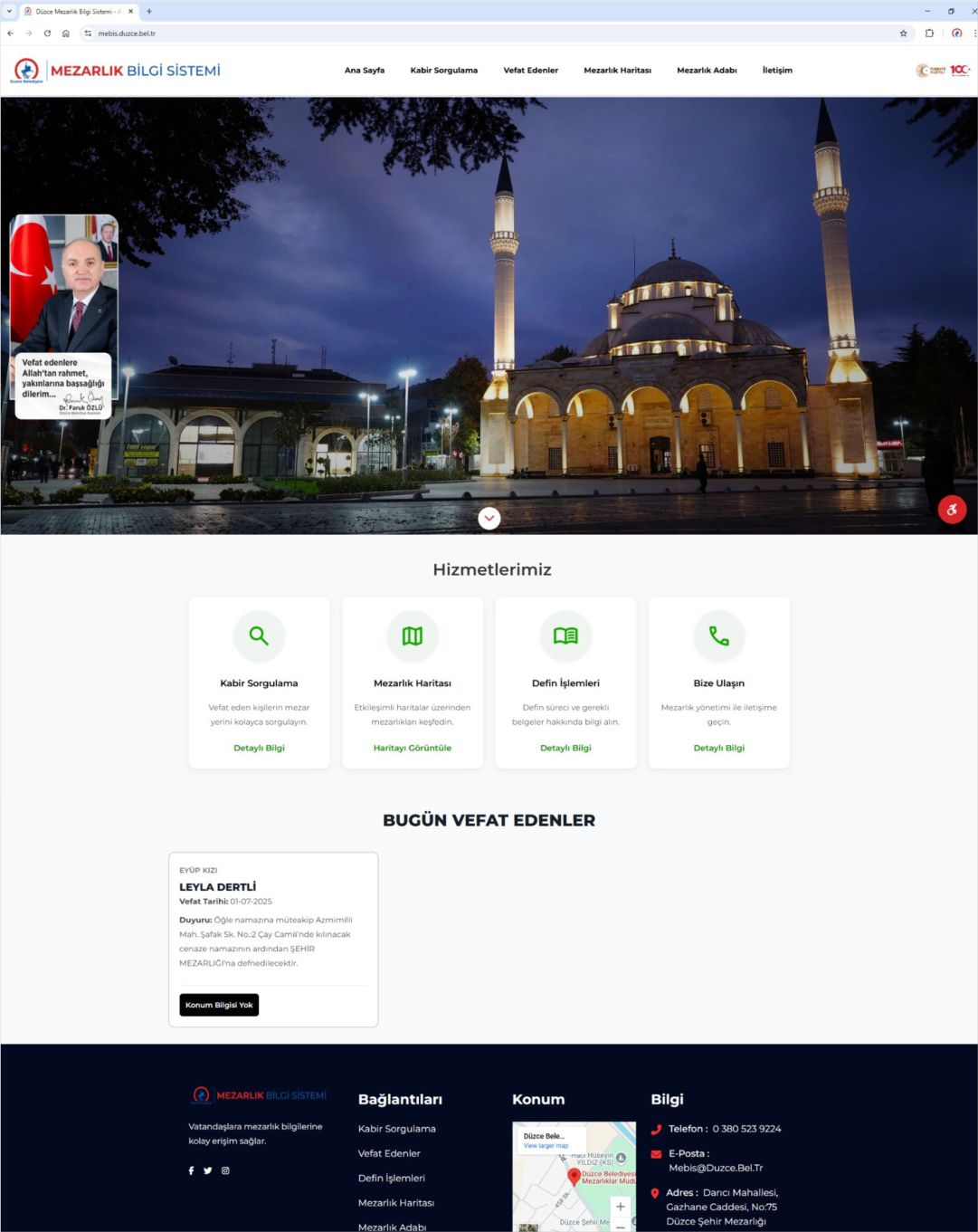 MEZARLIK BİLGİ SİSTEMİ (MEBİS)